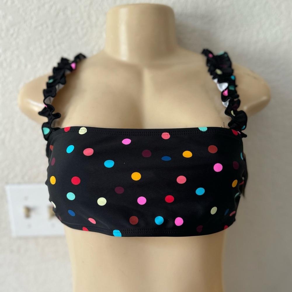 Colorful Polka Dot Bikini Top no boundaries polka beach bikini
